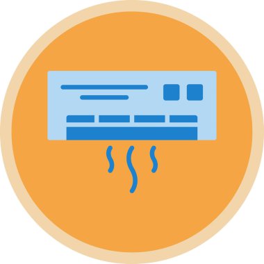 Modern klima simgesinin vektör illüstrasyonu                                     