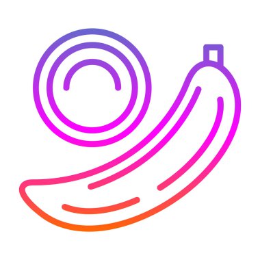 muz ikonu vektör çizimi