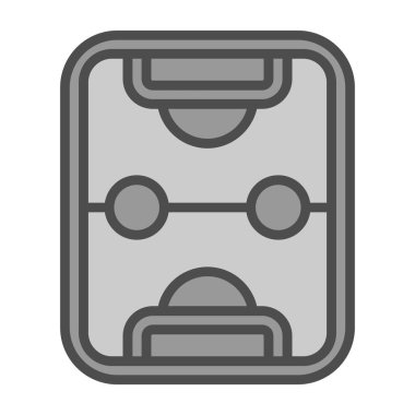 Hokey alanı grafik simgesi, vektör illüstrasyonu 