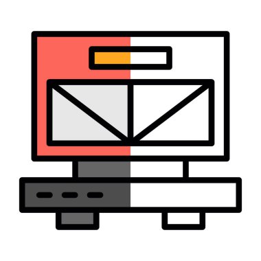 websitesi simgesi vektör illüstrasyonu