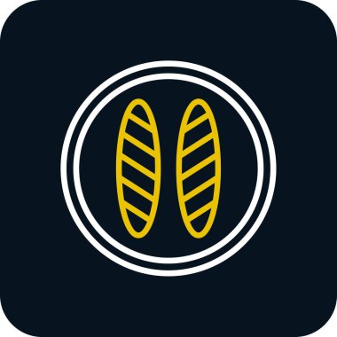 Vektör yiyecek ve sağlık simgesi