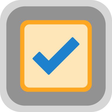 yaratıcı düz kontrol simgesi vektör illüstrasyonu