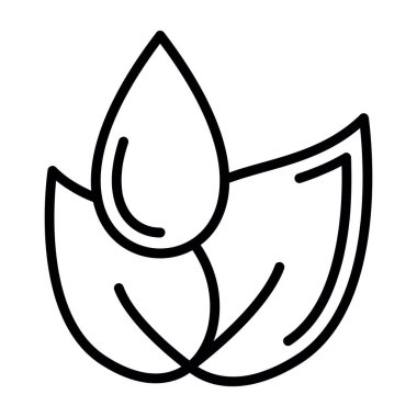 Yaprak. Web simgesi basit tasarım