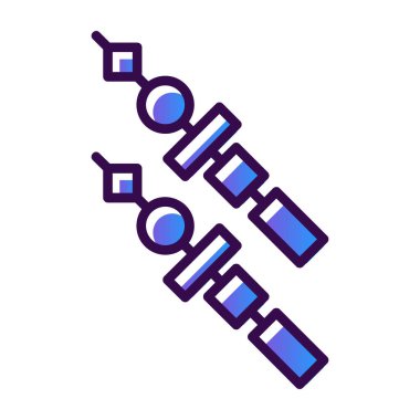 Kebap simge vektör çizim