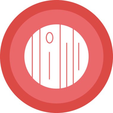 gezegen simgesi, vektör illüstrasyonu basit tasarım