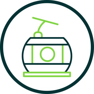 Benzin istasyonu çizgisi ikonu