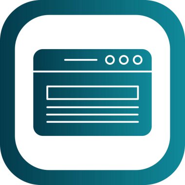 Web sayfası simgesi, vektör illüstrasyonu 