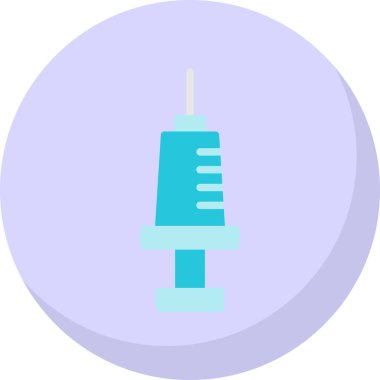 Şırınga. Web simgesi basit illüstrasyon                