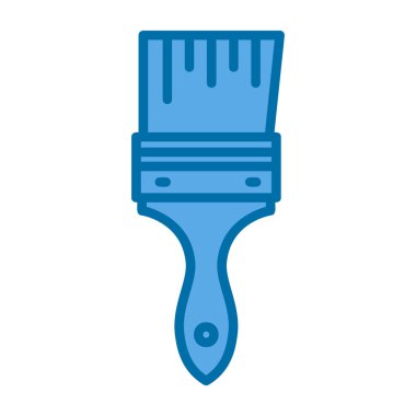 Boya fırçası simgesinin vektör illüstrasyonu