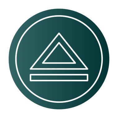 Bir ağaç simgesinin vektör illüstrasyonu