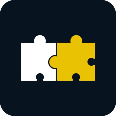 yapboz parçaları, ağ basit illüstrasyon