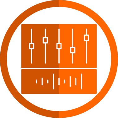 Dengeleyici. Web simgesi basit illüstrasyon 