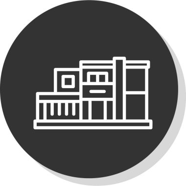 Modern simgenin vektör illüstrasyonu