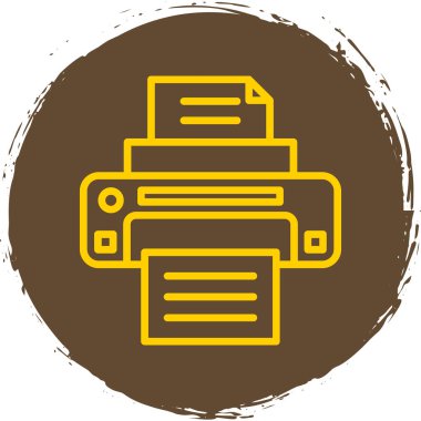  yazıcı web simgesi basit illüstrasyon