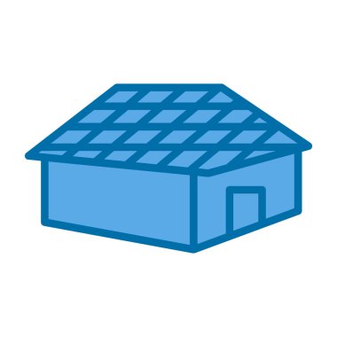 izole ev çatı vektör tasarımı