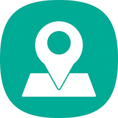 konum pin simgesi, vektör illüstrasyonu 