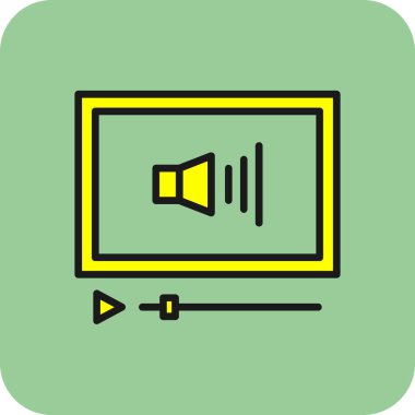 Ses Web simgesi, vektör çizim. 