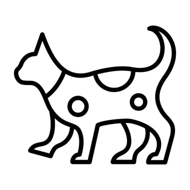 köpek simgesi vektör illüstrasyonu