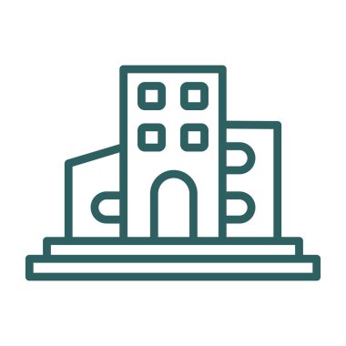 modern yapı web simgesi, vektör illüstrasyonu