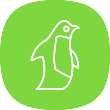 Modern kuş simgesinin vektör çizimi