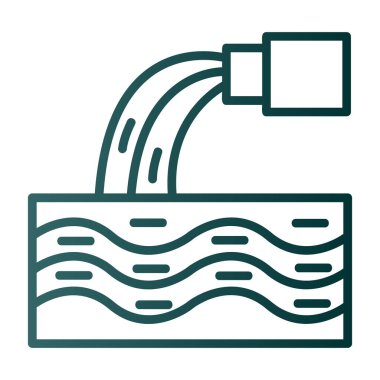 usb kablo simgesi vektör illüstrasyonu