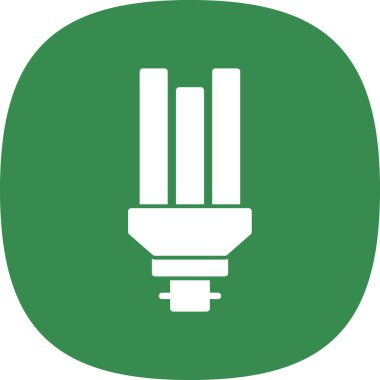 Yeşil ve beyaz bir ikonun vektör illüstrasyonu