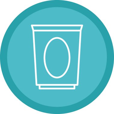 Dustbin web  icon. vector illustration.