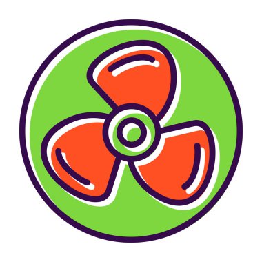 fan vektör simgesi modern basit vektör illüstrasyonu