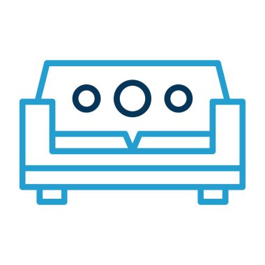 Kanepe. Web simgesi basit tasarım