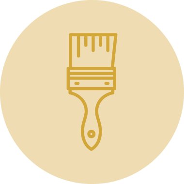 Boya fırçası simgesinin vektör illüstrasyonu