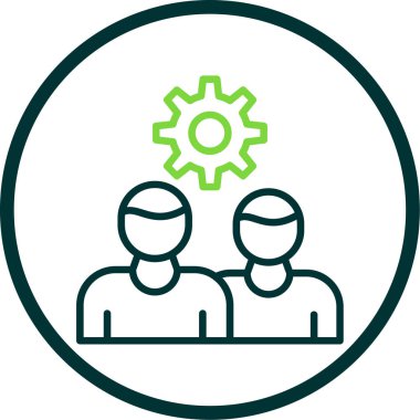 Takım çalışmasının vektör illüstrasyonu