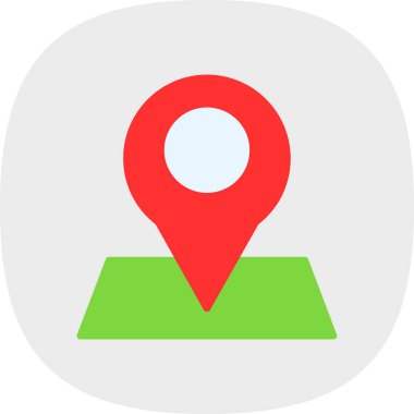 konum pin simgesi, vektör illüstrasyonu 