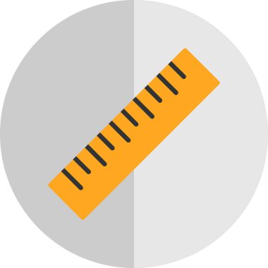 ruler icon, vector illustration simple design