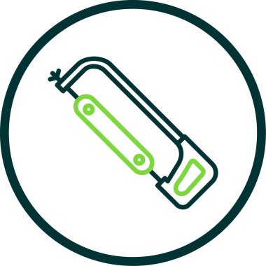 Düz Demir Testere aracı vektör illüstrasyonu