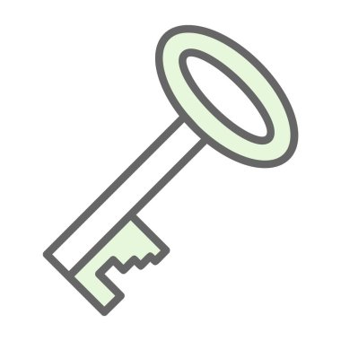 Anahtar. Web simgesi basit illüstrasyon