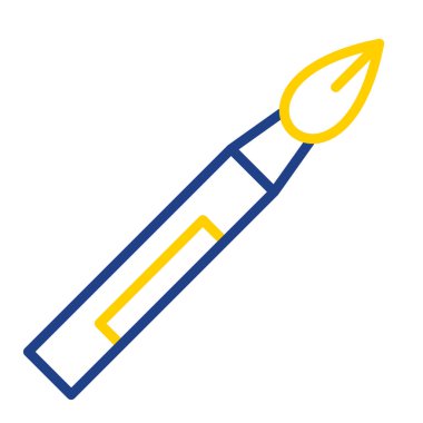 fırça ağ ikonu vektör illüstrasyonu