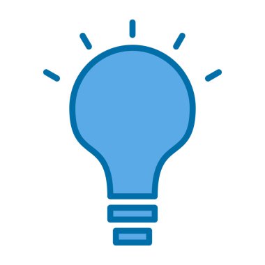 ampul simgesi, vektör illüstrasyonu 