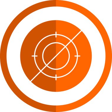 Hedef. Web simgesi basit illüstrasyon