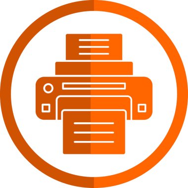  yazıcı web simgesi basit illüstrasyon