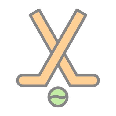 Modern Hokey simgesinin vektör çizimi                          