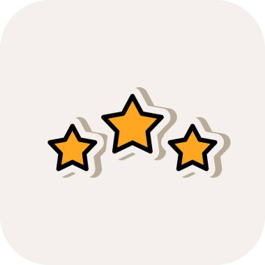 derecelendirme yıldız vektör simgeleri