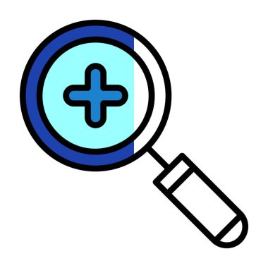 Büyüteç simgesini yakınlaştır. vektör illüstrasyonu