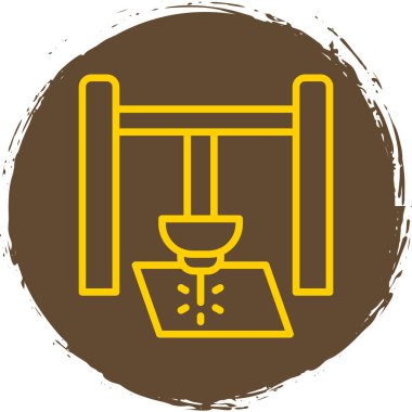 Lazer ağ simgesi vektör illüstrasyonu