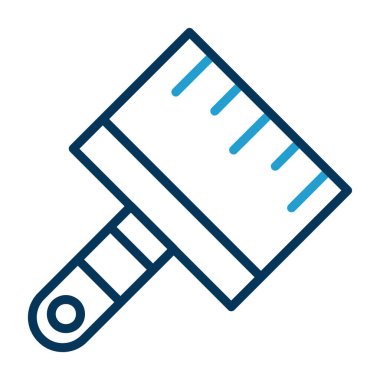 Boya fırçası. Web simgesi basit tasarım