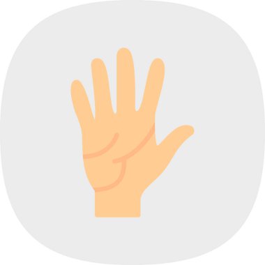 İnsan el simgesi, vektör illüstrasyonu