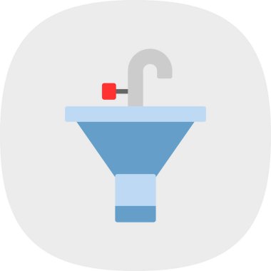 Banyo Sink Web simgesi resimleme arkaplanı