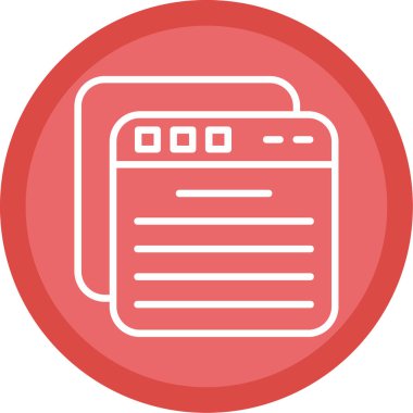 Belge. Web simgesi basit illüstrasyon