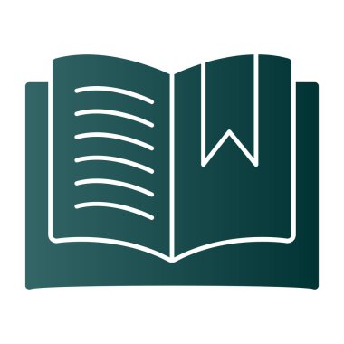 Kitap. Web simgesi basit illüstrasyon 