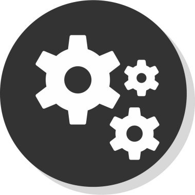 Gears'ı satırı vektör simgesi 