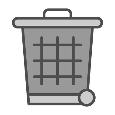 Çöp kutusu vektör illüstrasyonuName 